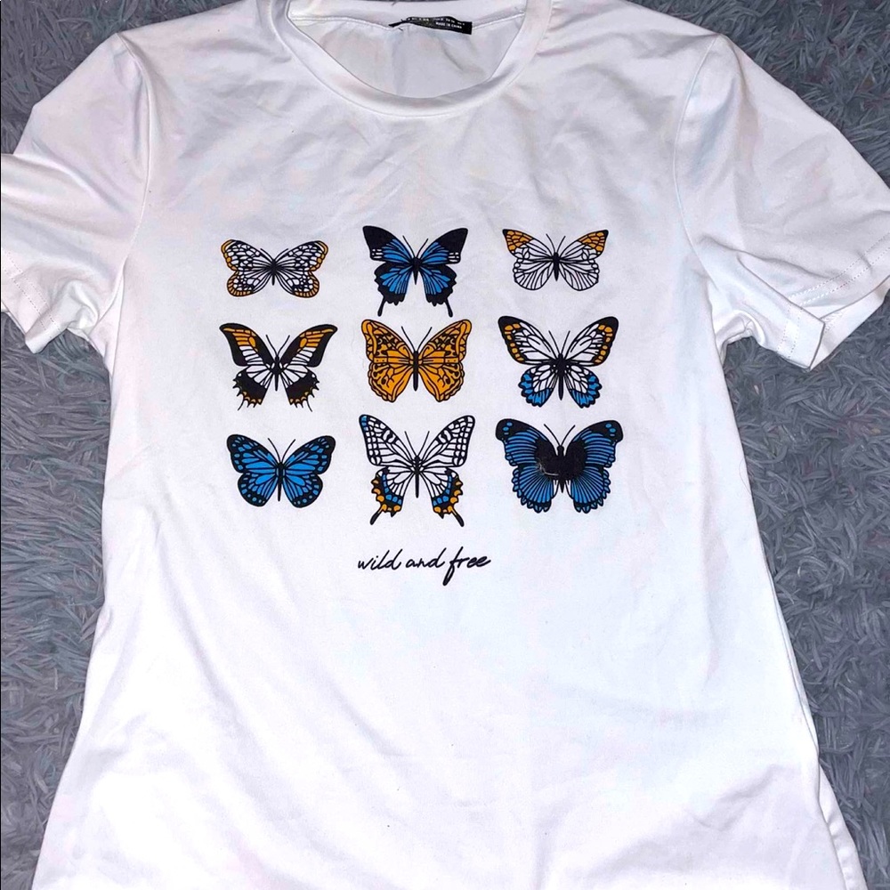 shein butterfly top